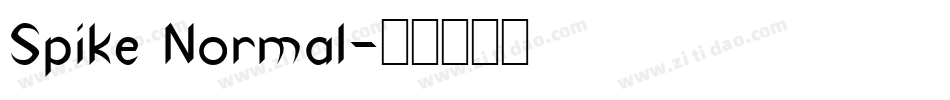 Spike Normal字体转换